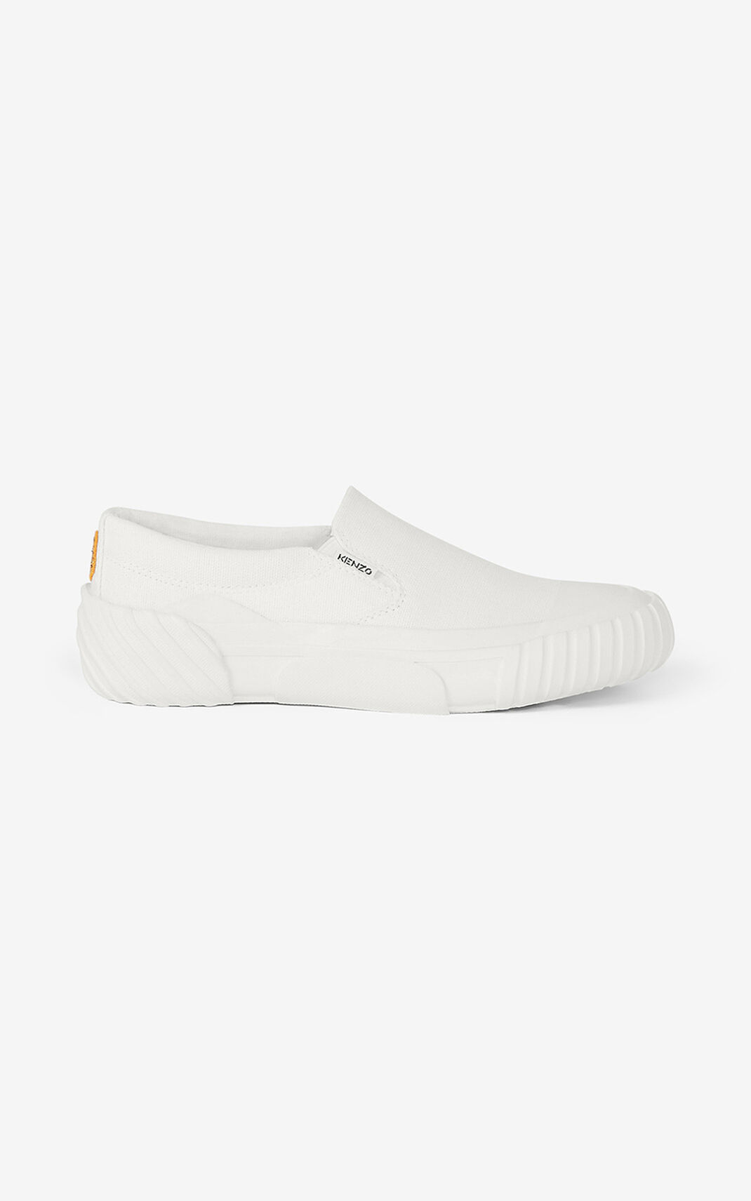 Kenzo Slip on canvas Tiger Crest Ženska Superge Bela SI-0679056